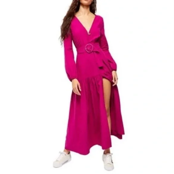 Free People Myrtle Magenta Kendra Dress - Size XS NWT - Picture 1 of 11